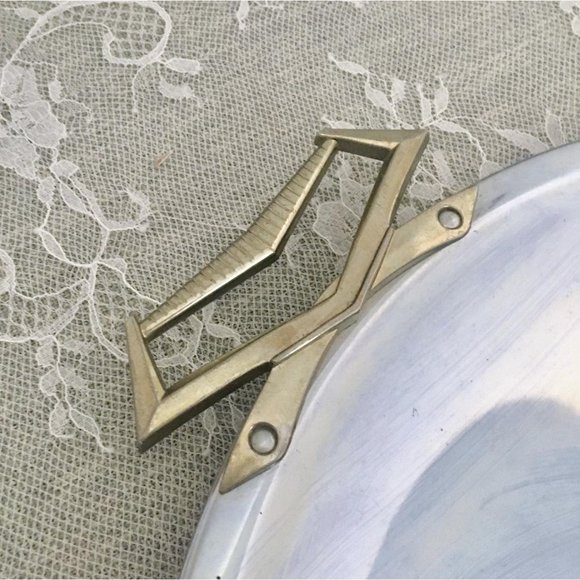 Kromex VTG MCM Charcuterie Board Serving Trays Platters Chrome Round/Oval - Picture 3 of 10